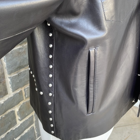 Helmet Lang Leather Studded Jacket - Picture 7 of 15